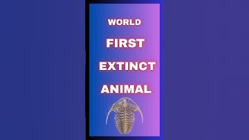 First Extinct Animal on Earth #animals #extinct #shorts