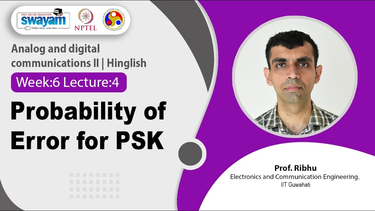 Lec 27: Probability of Error for PSK