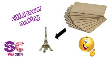 How to make Eiffel Tower | Eiffel Tower making tutorial | safam creative