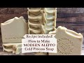 Making all natural modern aleppo aloe vera soap w recipe  ellen ruth soap