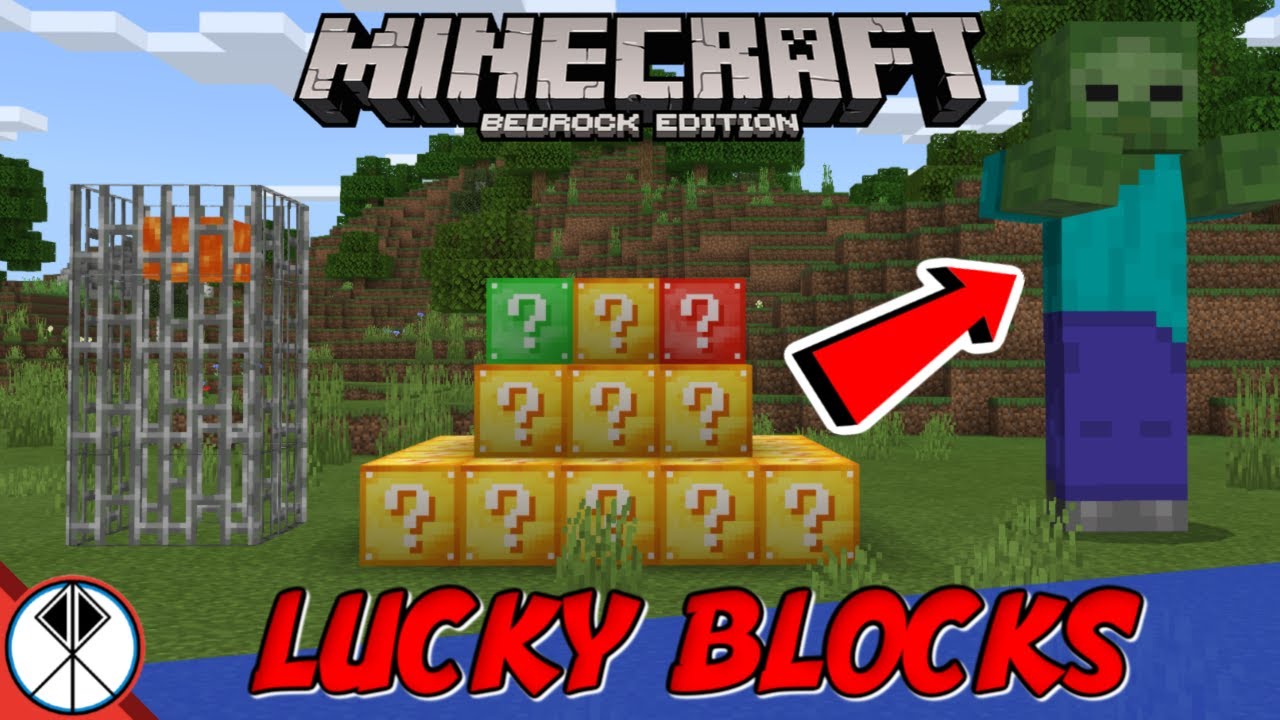How to Craft Lucky Blocks - Minecraft PE / Bedrock Edition 