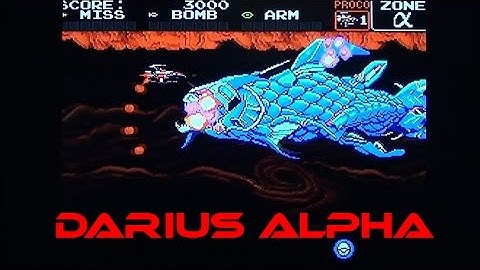 Darius Alpha on the PC Engine / Turbo Grafx-16 - Gameplay & commentary