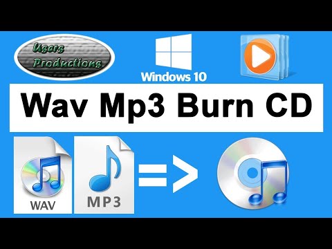 wav mp3 Burn to CD by Windows Media Player Windows 10 Demo