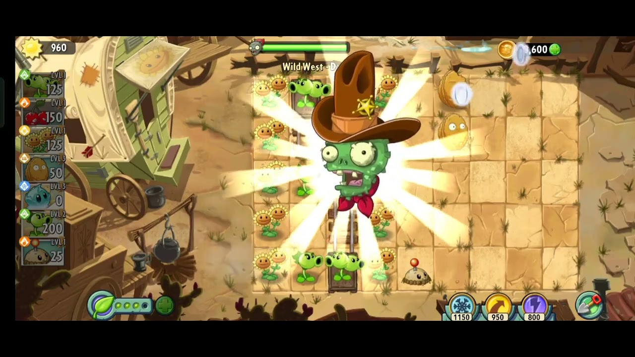 PvZ 2 wild west day 1-15