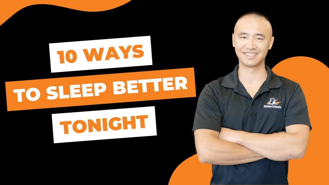 10 Ways To Sleep Better Tonight - YouTube