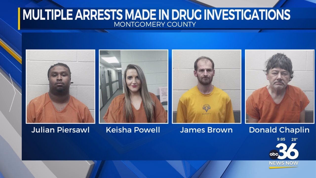 Multiple arrests made in drug investigations in Montgomery County - YouTube