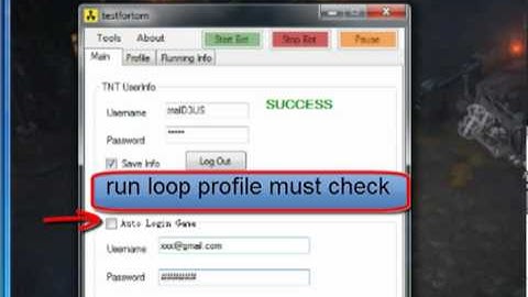 TNT profile settings