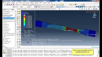 Abaqus plastic tensile test simulation