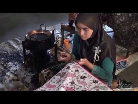 Batik workshop in Cirebon, West-Java, Indonesia