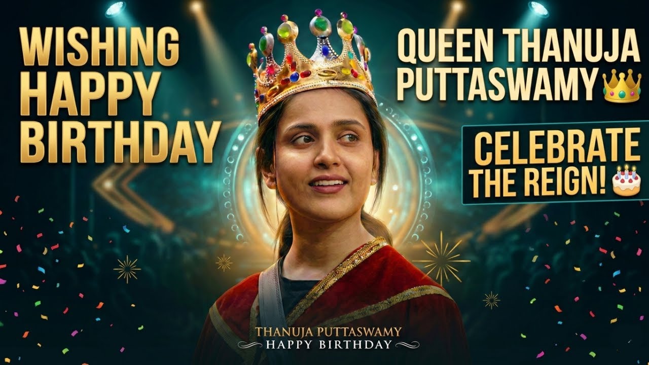 #Thanuja Birthday Live Celebrations #ThanujaPuttaswamy 👑, Anni Topics Matladukundam 😻