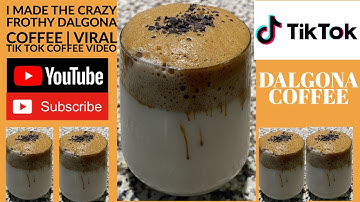 I Made The Crazy Frothy Dalgona Coffee | viral TIK TOK coffee video| kitchen NINJA 101
