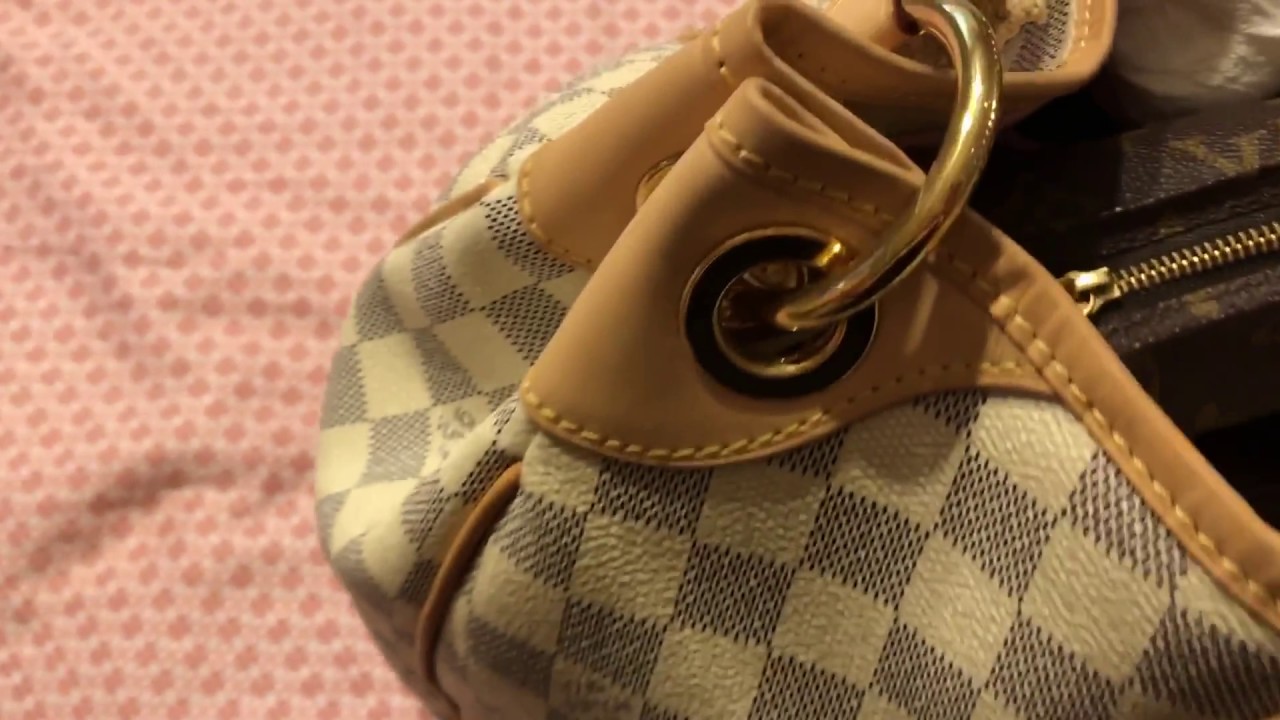 Louis Vuitton Galliera azur Remove dirt stains from vachetta - YouTube