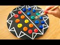 Satisfying Abstract Painting with Colorful Acrylic Paints 🎨