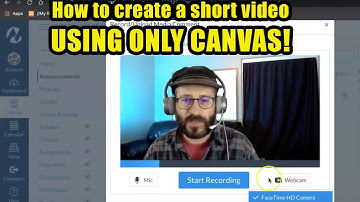 Creating short easy videos using Canvas Announcements