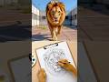 سمبا ضد الكلب ميشو في السجن: من هو أفضل رسام بورتريه  للأسد 🤔😁 #shorts
