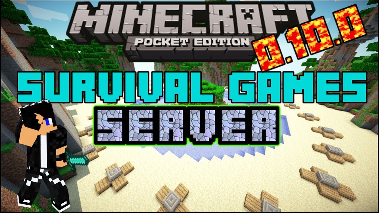 Server Survival Games Minecraft pe 0.10.0 SG/HG - YouTube
