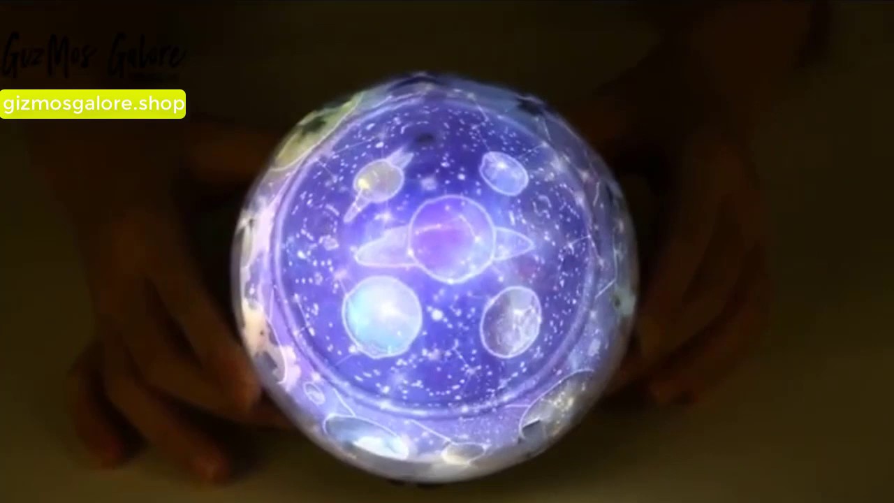 Rotating Galaxy Planetarium Globe Projector Night Light - Review, Unbox