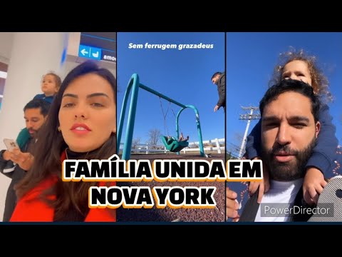 FAMÍLIA LIRA UNIDA DE NOVO EM NOVA YORK, LUCAS LIRA, BRUNA e NOAH