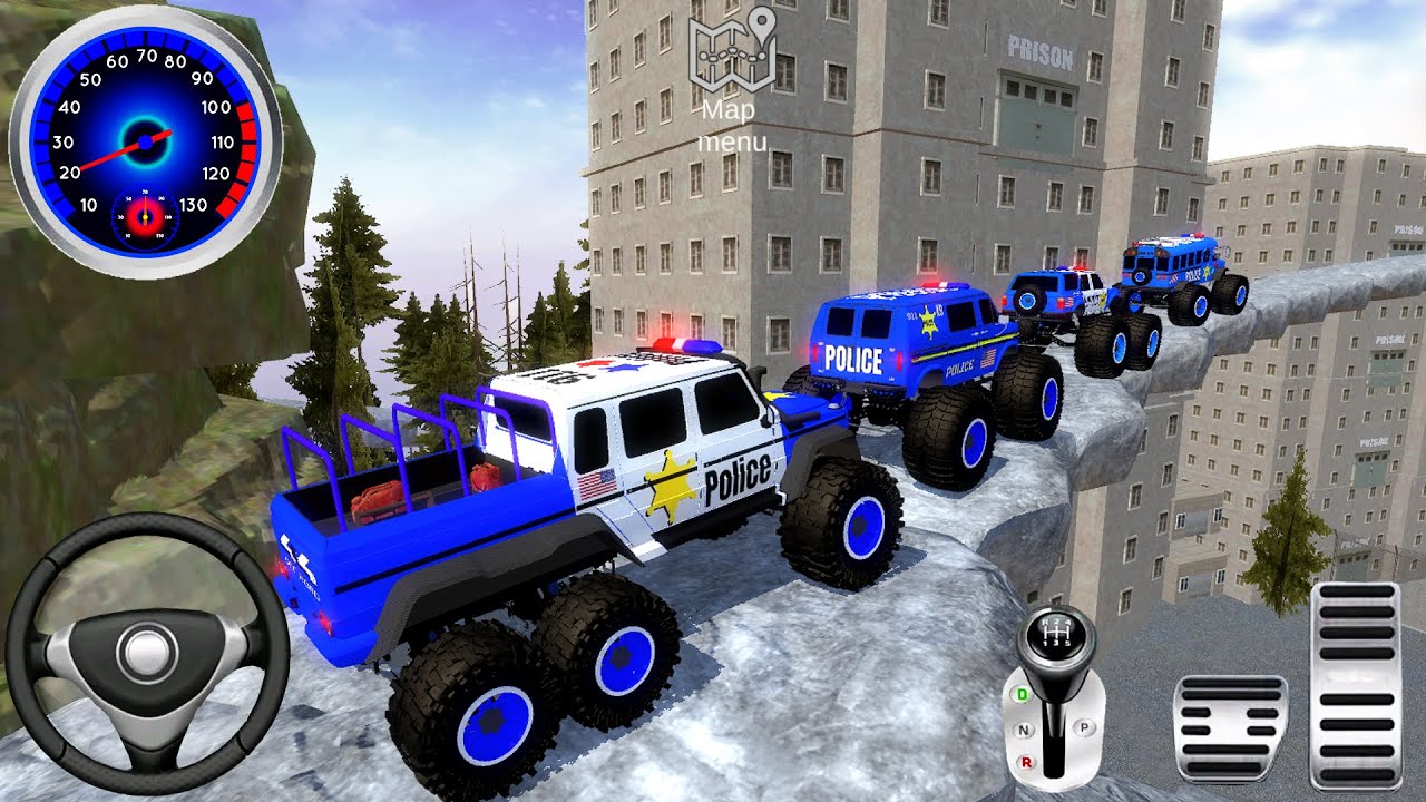 Juego de Carros - Xtreme Racing Police Monster Trucks | Driving Car Off-Road #2 - Android [Gameplay]