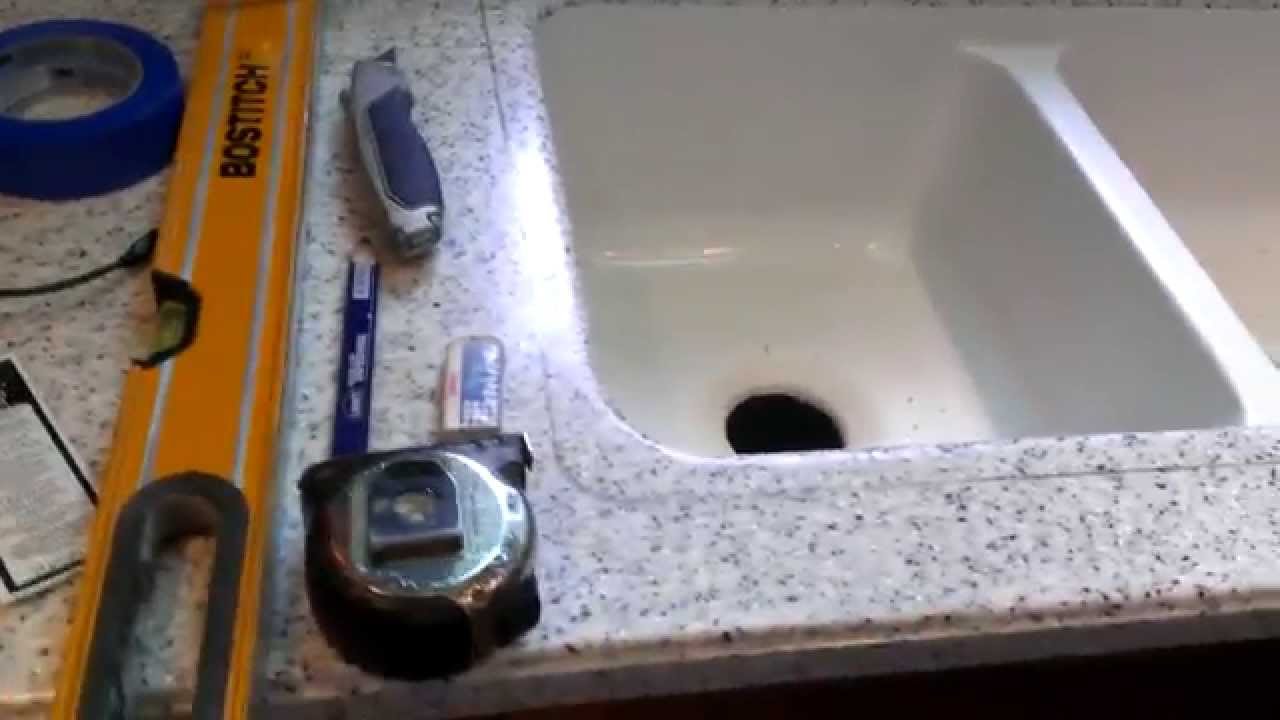 How To Replace A Corian Resin Sink Youtube