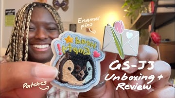 I made my first enamel pin and embroidered patch 🌷✨ GSJJ product unboxing + review