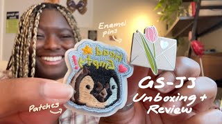 I made my first enamel pin and embroidered patch 🌷✨ GSJJ product unboxing   review