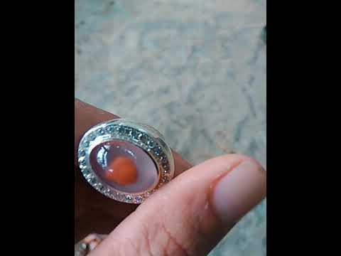 Cincin Batu Akik Yakut Yellow safir Kuning Ekstra joss Besar Asli (Kode 1315). 