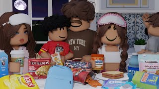 FAMILY NIGHT ROUTINE BEFORE SCHOOL 💤 *PACKING LUNCHES🥪*|| Voice Roblox Bloxburg Roleplay
