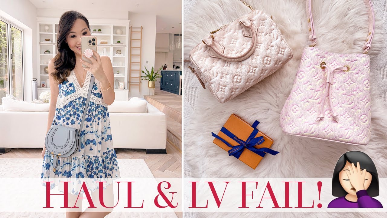 Unbox a Louis Vuitton Summer Neverfull MM Pink Stardust Tote with