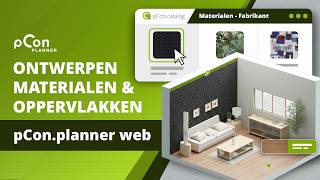 Werken met kleuren, materialen en fabrikantgegevens in pCon.planner web