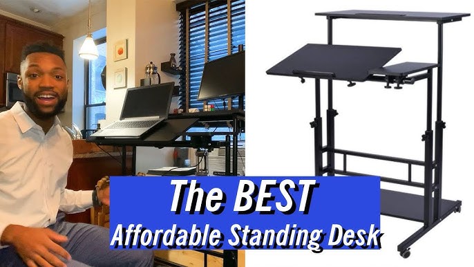 Giantex Mobile Standing Desk, Height Adjustable Sit to Stand Computer –  Giantex.au