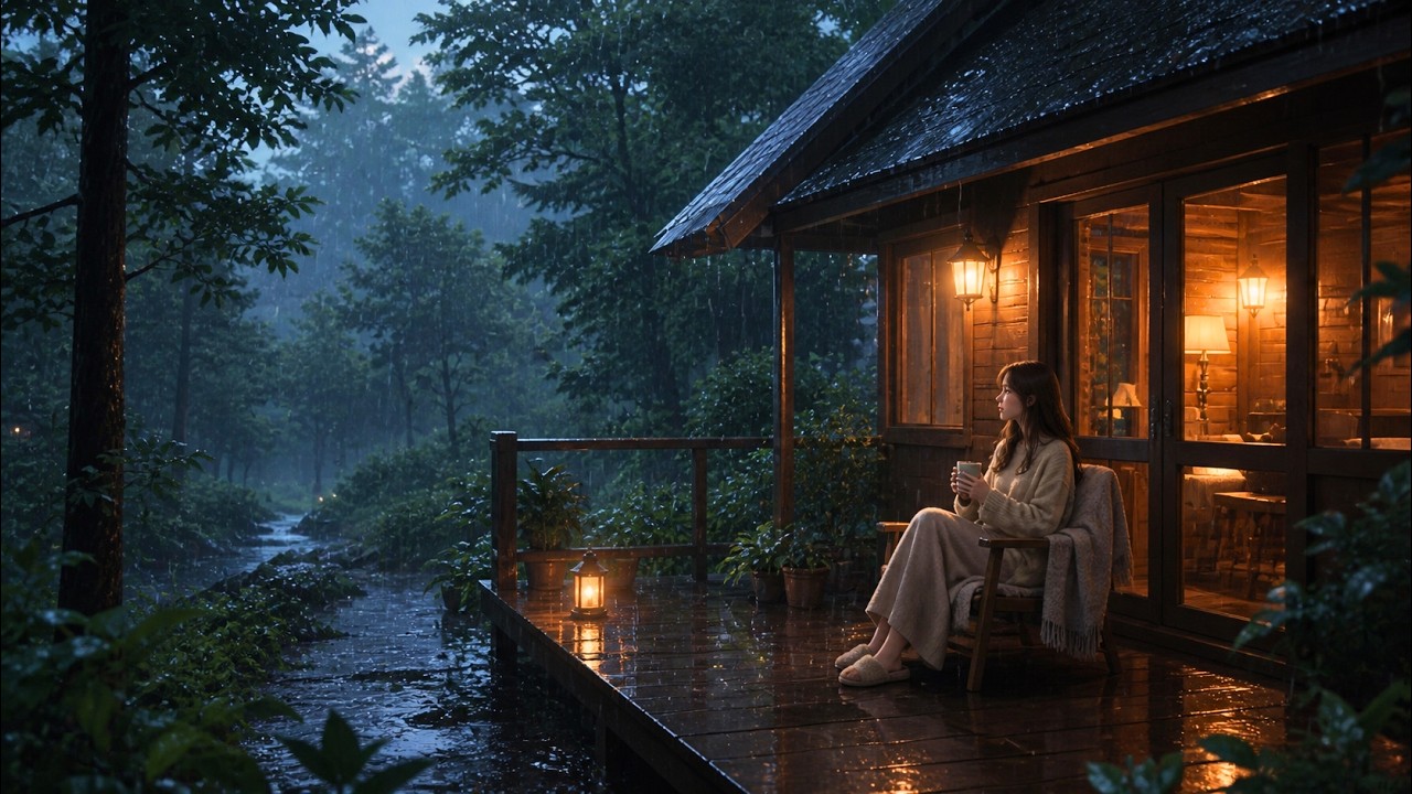 Cozy Forest Cabin in the Rain | Leaving the City Behind🌧️ - YouTube