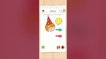 Brain test All-Star level 30 Which balloon is the biggest walkthrough