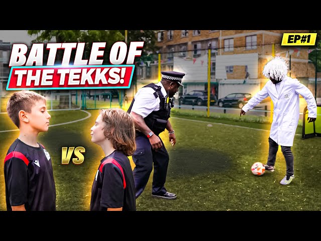 Policeman Challenges Professor During the Battle - Battle Of The Tekks S1E1 | Thestreetzfootball.com class=