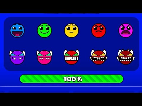 All difficulties I have in roblox ftgd fnf difficulty faces, fire in the hole. geometry dash.