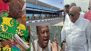 Break: Prez jabs Mahama Infront of Otumfuo & massive crowd, commission of Kumasi Airport (Prempeh I)