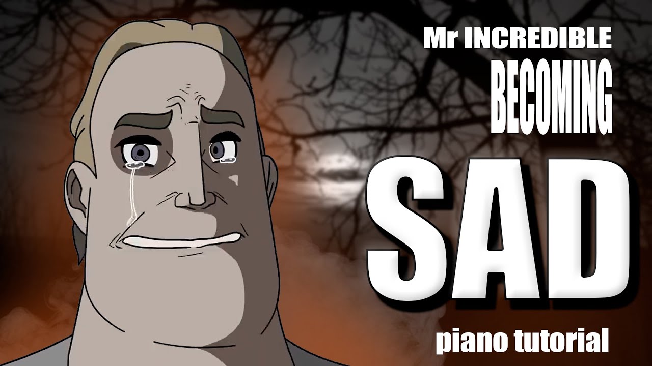 Mr Incredible becoming uncanny but It's piano melodica (Meme) 