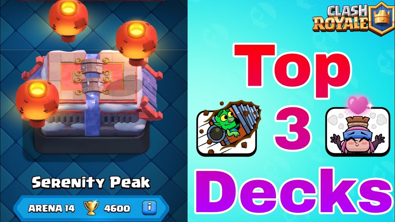 Top 3 Best Decks For Arena 14 In Clash Royale! 