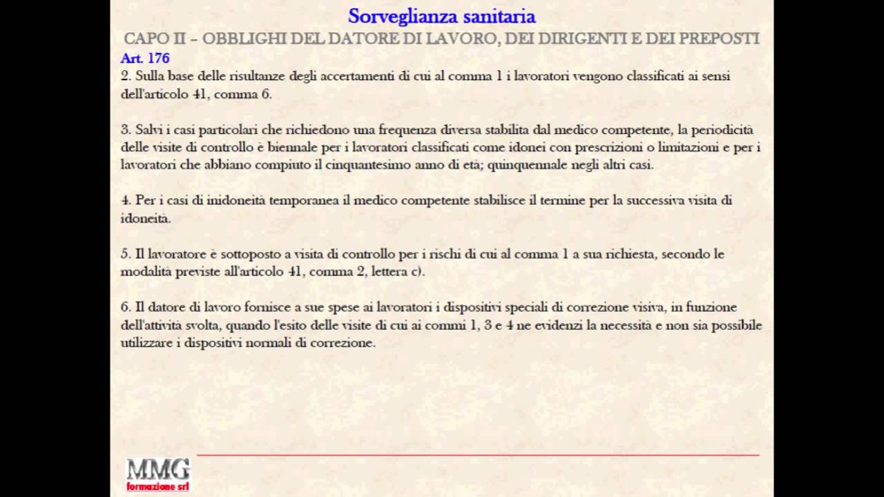 rischi da esposizione a videoterminali