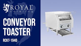 Conveyor Toaster Royal Catering RCKT-1940 | Product presentation 10010268