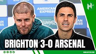 LIVE | Brighton 3-0 Arsenal | Arteta & Hurzeler reaction