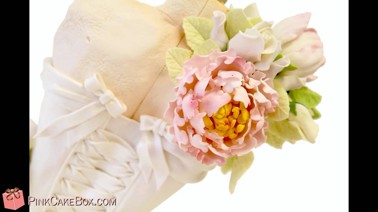 Bridal Corset Cake - YouTube