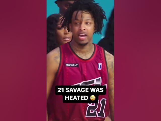 Things got heated between Waka Flocka and 21 Savage during a basketball game 😳 (via @thecrewleague)