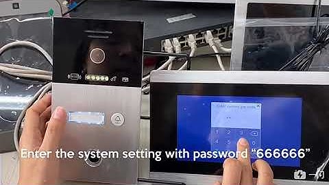 Video Intercom IP 7" WIFI for Apartment Monitor 1F Outdoor Doorbell Unit with Fingerprint Card/RFIC