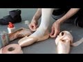How ballet dancers prepare pointe shoes for performance