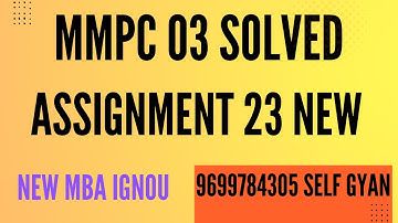 ignou mmpc 03 solved assignment 2022-23  pdf