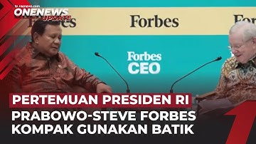Prabowo Dapat Ucapan Ultah dari Steve Forbes | OneNews Update