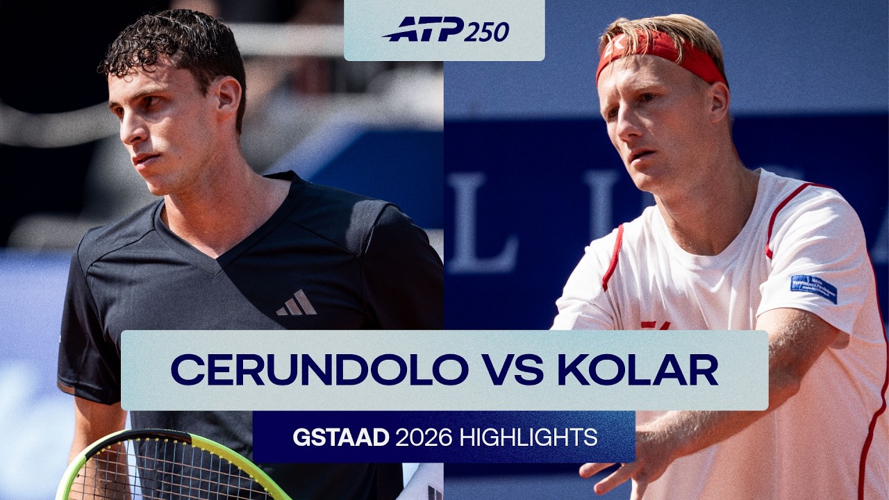 Juan Manuel Cerundolo vs Zdenek Kolar Highlights | Gstaad Round 1