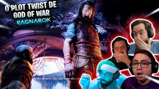 O PLOT TWIST DE TYR QUE DEIXOU TODOS DESACREDITADOS - STREAMERS REAGINDO GOD OF WAR RAGNAROK