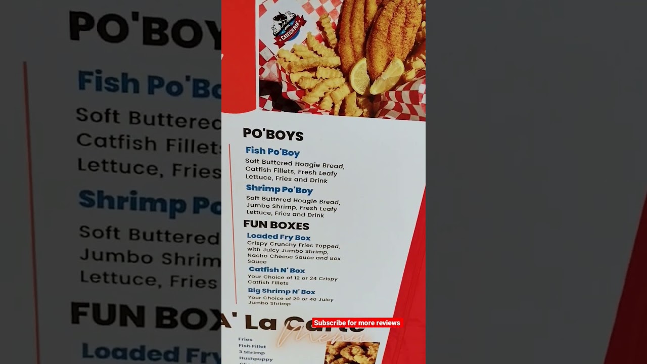 The Catfish Box .. This is another place you can go to in Killeen Texas ..